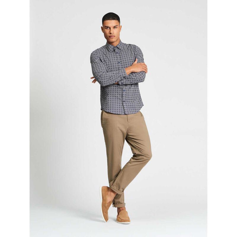 Ben Sherman Mono Geo Print Shirt image number 3